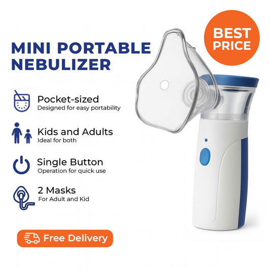Portable Mesh Nebulizer Compact Nebulizer Machine for Adult and Kids, Wireless