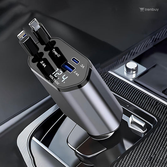 120W Rtractable Fast Car Charger (2026 New Version)