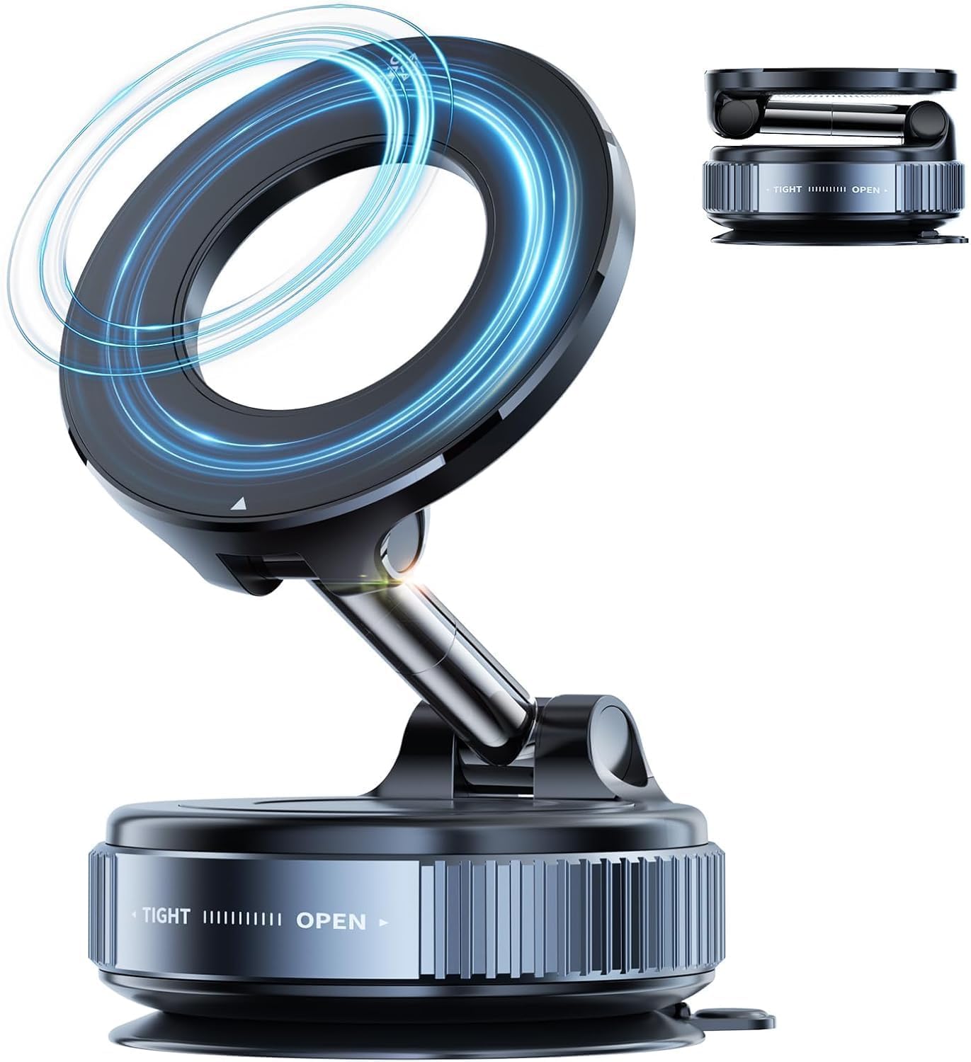 360° Magnetic Car Mobile Holder for Dashboard Vacuum Suction Phone Holder