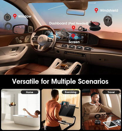 360° Magnetic Car Mobile Holder for Dashboard Vacuum Suction Phone Holder